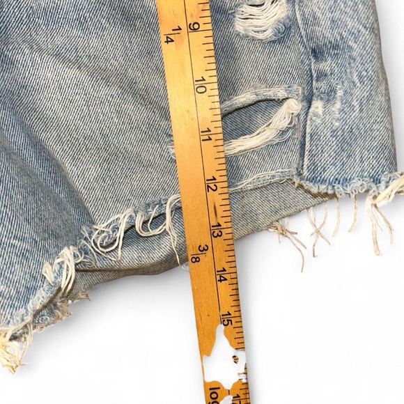 Agolde Parker Long Short Size 23 Women’s Blue - Picture 5 of 9